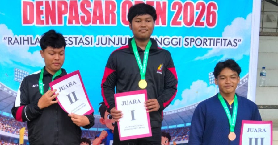 Sabet Perunggu di Denpasar Open 2026, I Putu Anjar Arysta Windu Harumkan Nama Smansa di Cabor Tolak Peluru