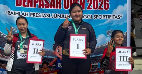 SMANSA Membara di Denpasar Open 2026: Dewi Shinta Raih Emas Tolak Peluru di GOR Ngurah Rai