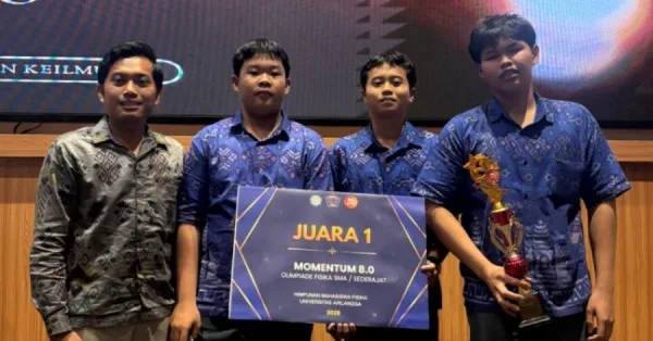 Tim Fisika SMAN 1 Denpasar Raih Juara 1 Tingkat Nasional dalam Momentum 8.0 Universitas Airlangga